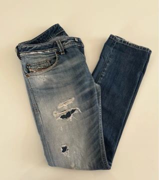 Calça Jeans Diesel Thavar Slim Skinny - Tam 40