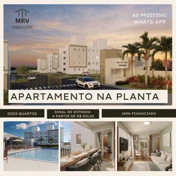 Apartamento 2/4 na planta. 