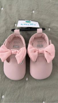 Sapato Carter's Bebê Menina Rosa 3-6M