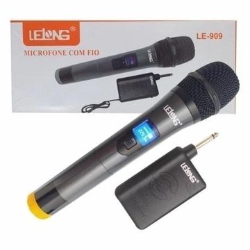 Microfone Profissional Sem Fio Wireless - Lelong Le-909