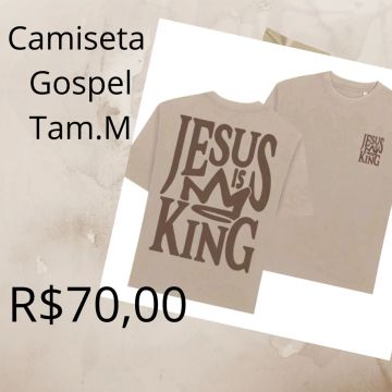 Camiseta Gospel Juvenil e adulto 