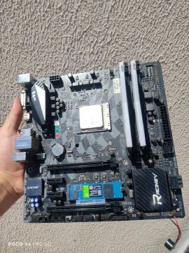 Kit placa mãe am4 Ryzen 5 2600 2x4 ddr4 rgb