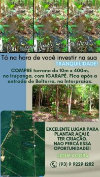 Terreno em irusanga 
