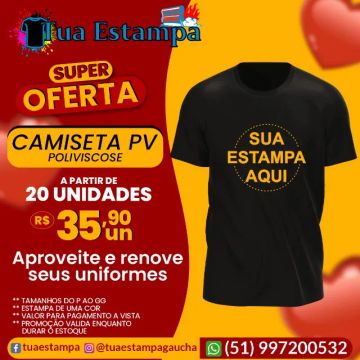 Camisetas Personalizadas de Poliviscose