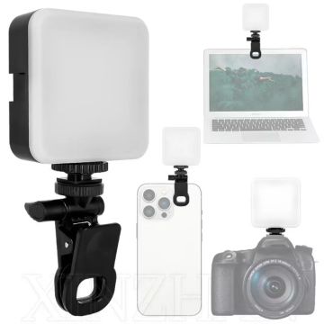 Iluminação Estúdio Fotográfico Maquiagem-Telefone Celular Luz Preenchimento Selfie-Mini 