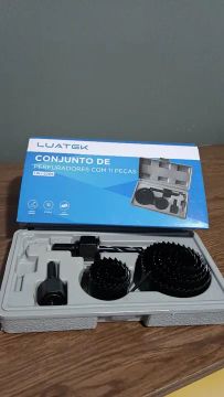 Conjunto de Perfuradores Luatek 11 Peças - Novo