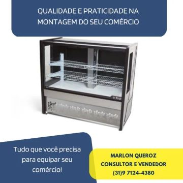 Balcão de Torta e Doces Polar 1,25M Novo 
