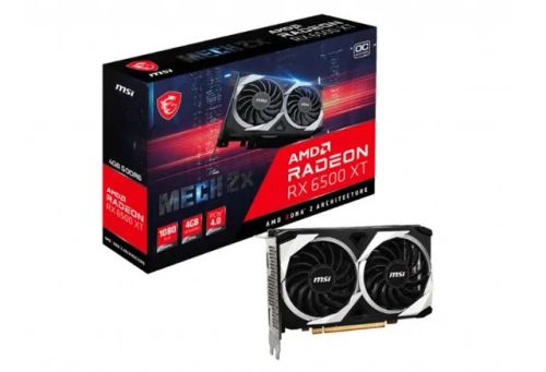 Placa de Video Msi Radeon Rx 6500 Xt Mech 2x 4G OC Placa Gráfica AMD 4 GB