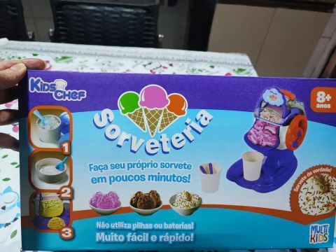 Sorvetaria Kids Chef - Brinquedo para Fazer Sorvete de Verdade