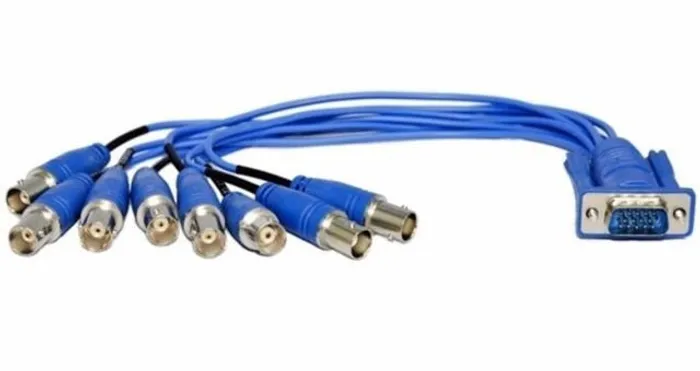 COD-CP408 Cabos Para Placa De Captura Dvr VGA Azul para 8 - 8 saídas de vídeo Automação