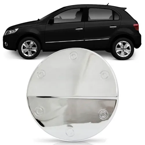Aplique Cromado Tampa Tanque Combustível Gol Voyage G5 2008 à 2013- Fácil instalação