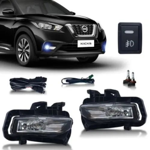 Kit Farol de milha Kicks 2021 com Botão original STS321NS