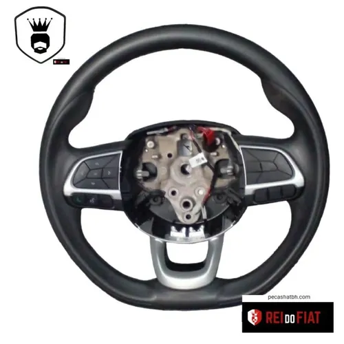volante original fiat argo com air bag e comando de som 