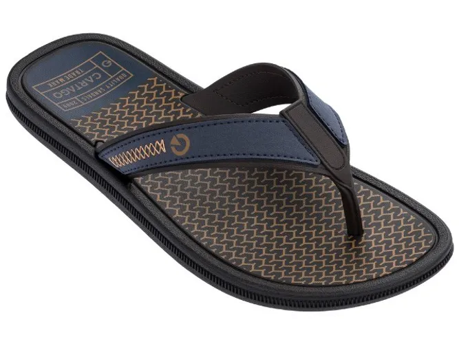 Chinelo Masculino Cartago Maiorca II Marrom/Azul Original