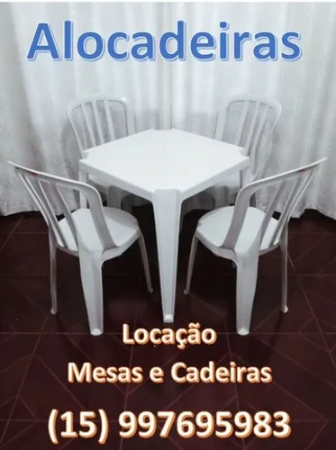 Aluguel Locação Mesas e Cadeiras