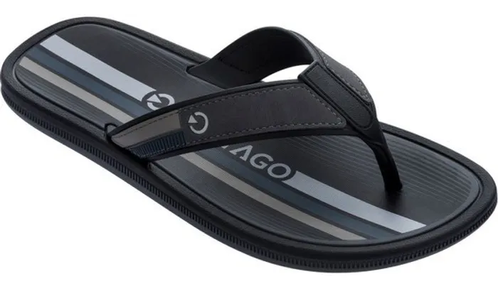 Chinelo Masculino Cartago Maiorca Cinza/Preto/Azul