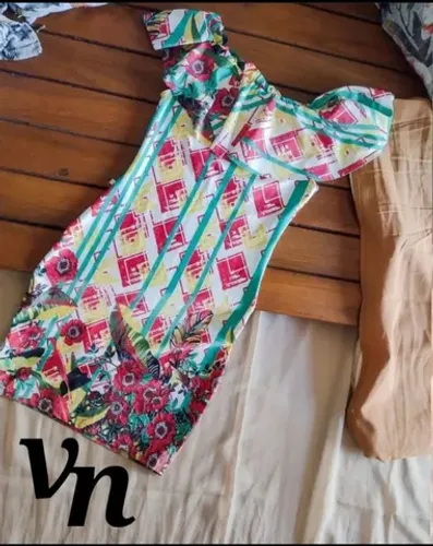 Vestido tubinho Estampado 