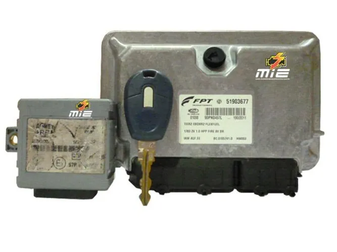 Kit Módulo de Injeção Eletrônica Fiat Uno 1.0 Flex ? Iaw 4GF.EE (BT)