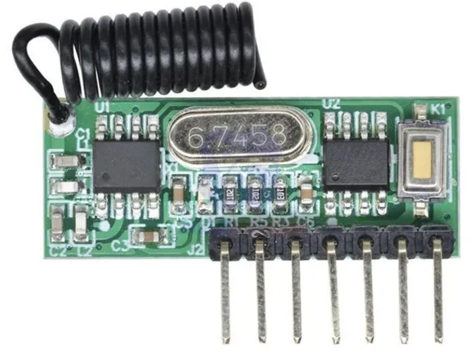 Receptor De Controle Remoto 4 Canais  Módulo Rf 433MHz Sem Fio Automação COD-AM308
