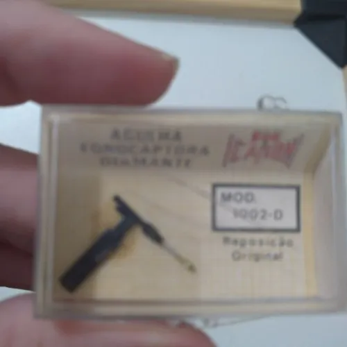Agulha toca disco diamante