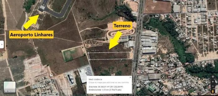 Vendo Área para empreendimentos em Linhares na BR-101 com 18.000m² - R$ 800/m2