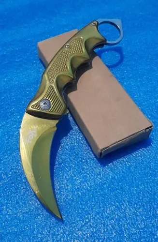 Canivete Karambit Fox Dourado