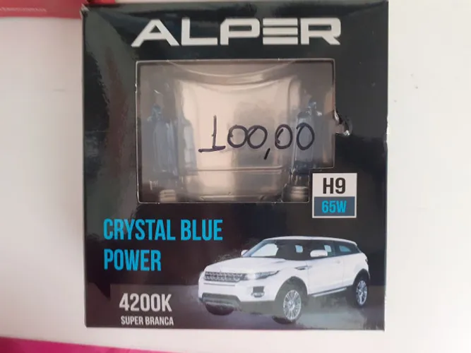 Lâmpada alper Crystal Blue Power 4200k..h9 nova instalado no seu carro 