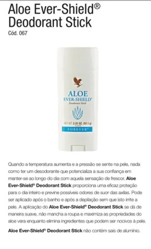 Desodorante Foreverliving Aloe Ever-Shild