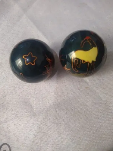 Par de Bolas chinesas com som. acompanha caixa