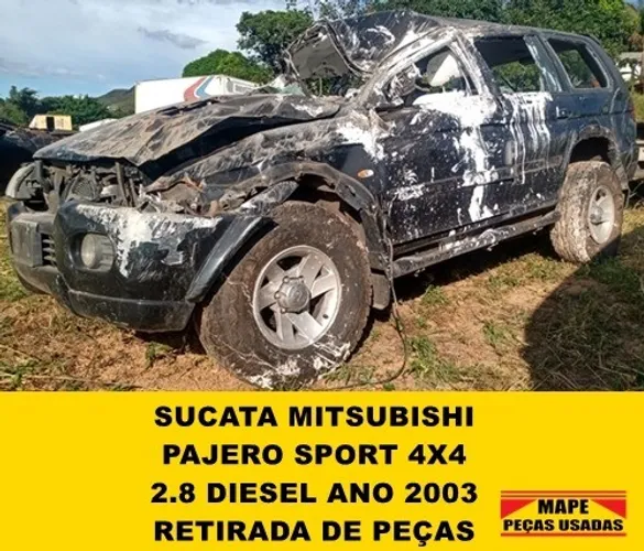 Sucata Mitsubishi Pajero Sport 2.8 Diesel Retirada de Peças