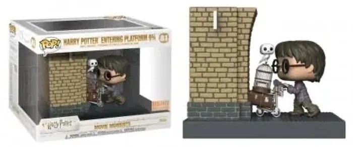Funko POP! Filmes Harry Potter entrando na plataforma 9 3/4 