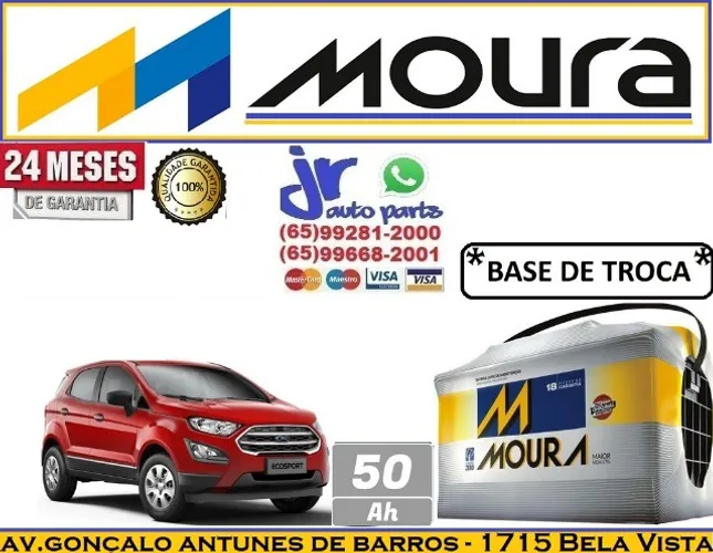 Bateria Moura Ecosport 1.5 (2018) 50Ah 12v 