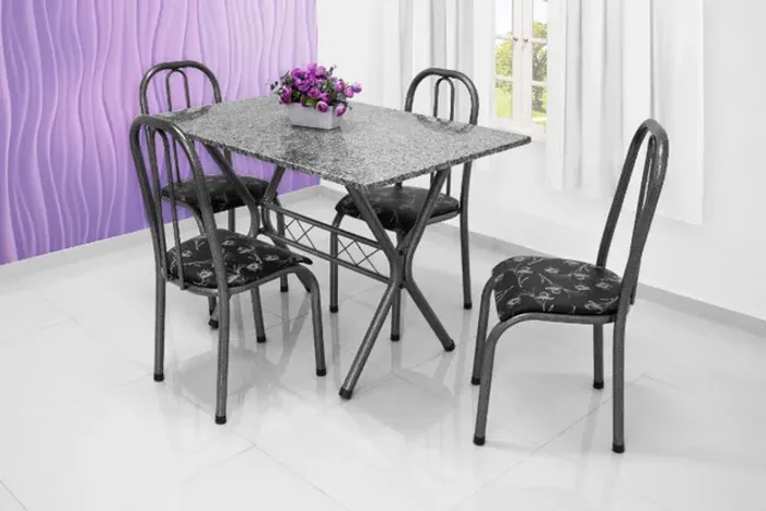 Lindissimo conjunto granito mesa com 4 cadeiras Parma = Frete grátis!!!