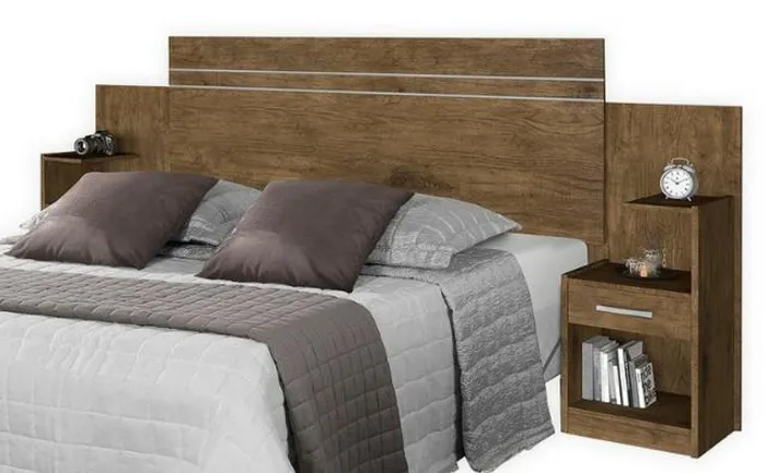 Cabeceira casal p/ Box Luanda com 02 criados mega oferta = Entrega grátis!!