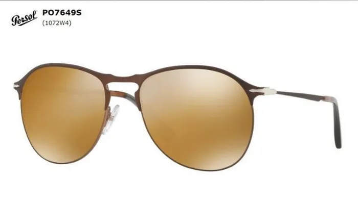 Persol 7649-S 1072/W4 Marrom Ouro - Óculos Aviador - Novo - Venda