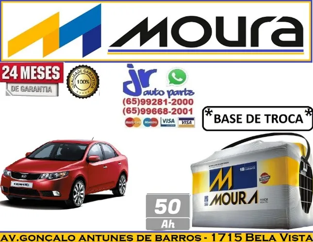 Bateria Moura Cerato 2006/18 50Ah 12v  
