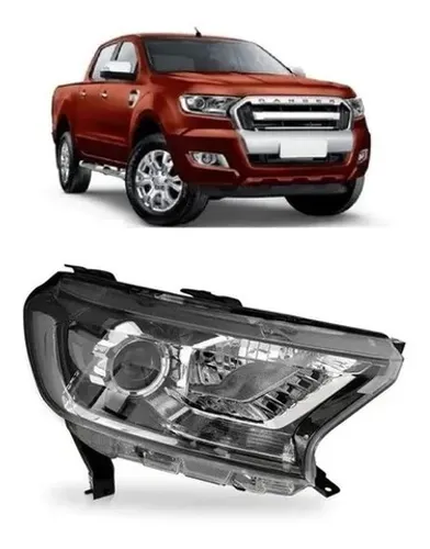 Farol Cromado Com Projetor Eletrico Ranger 2017 2018 A 2021