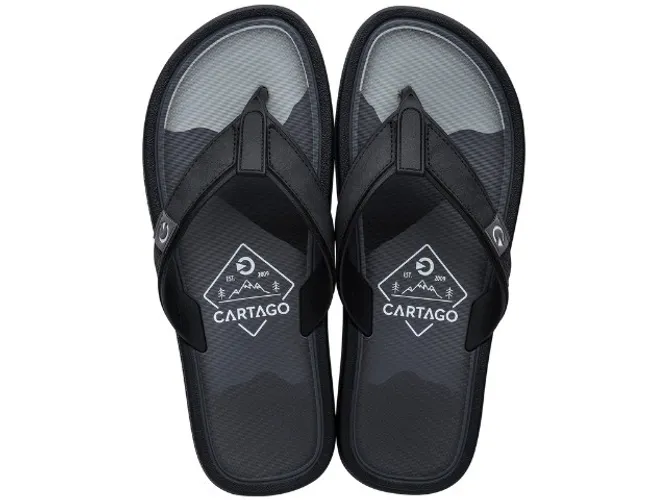 Chinelo Masculino Cartago Maiorca II Cinza/Preto