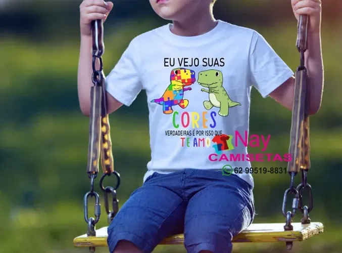 Camisetas personalizadas temas Autismo.