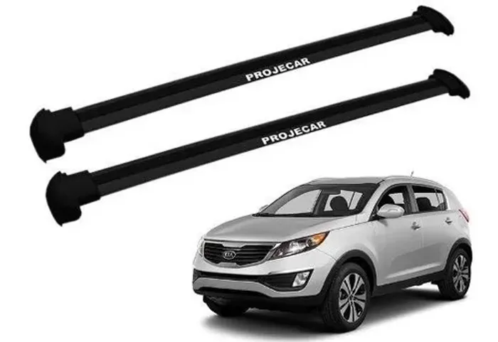 Travessa de Teto Kia Sportage 2012 - Larga Prata - AL413