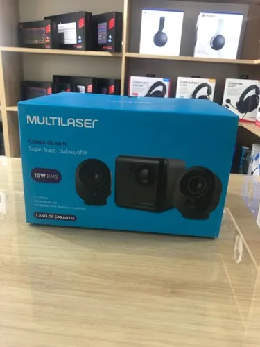 Caixa de Som Multilaser Super bass/Subwoofer - até 12 x sem juros