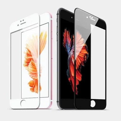 Película 3D de Vidro iPhone 7/8 e Plus Preto ou Branco