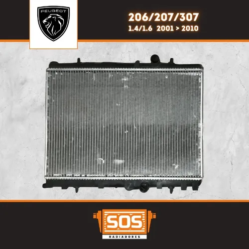 Radiador Peugeot 206/207/307 2001/2015