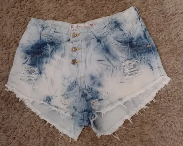 short feminino eupharia jeans - tamanho 40