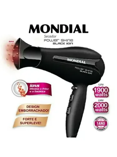 Vendo vendendo Secador de Cabelo Mondial Semi Novo
