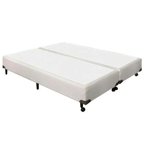 Box base bipartido Super  King - revestimento especial ( suede )