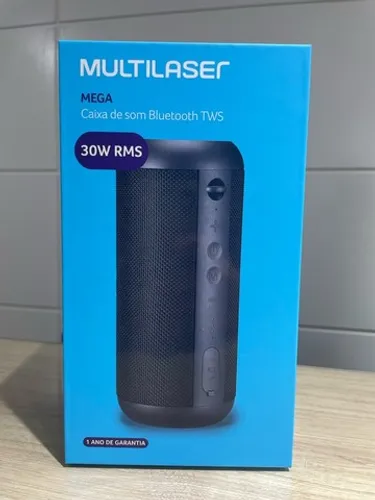 Caixa de Som Multilaser MEGA TWS 30W RMS - até 12x sem juros, Loja Física