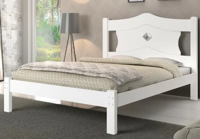 Cama casal Madri 100% MDF promoção = Pronta entrega!