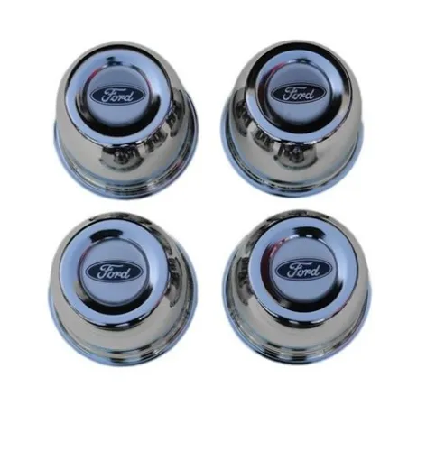 Calota Copinho Cromada da Roda Ferro Mangels 11cm Furo Central F-1000 F-100 - Jogo