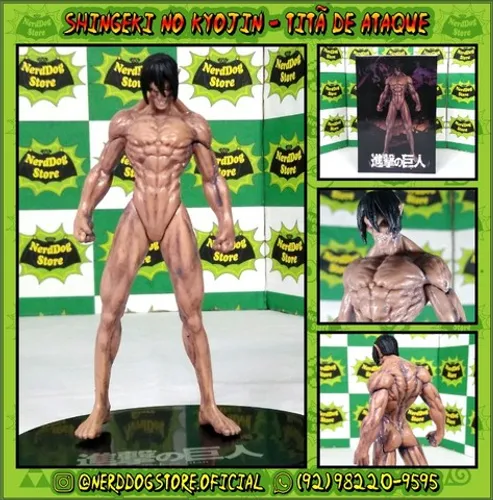 Action Figure Eren Yeager - NerdDog Store Shingeki no Kyojin Attack on Titan Jeager